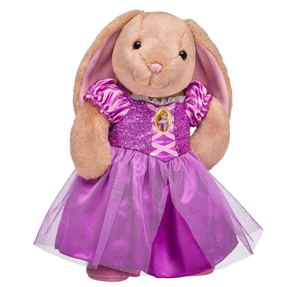 Pawlette Bunny Plush With Disney Princess Rapunzel Costume Gift Set