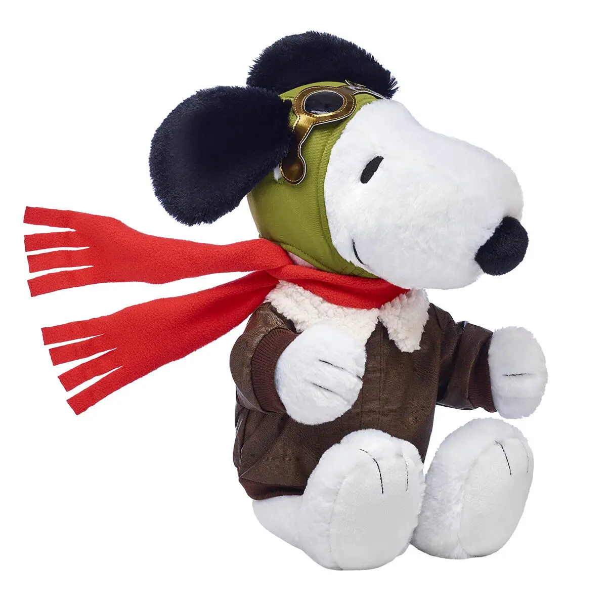 Peanuts Snoopy Plush With Flappy Ears And Flying Ace Pilot Outfit