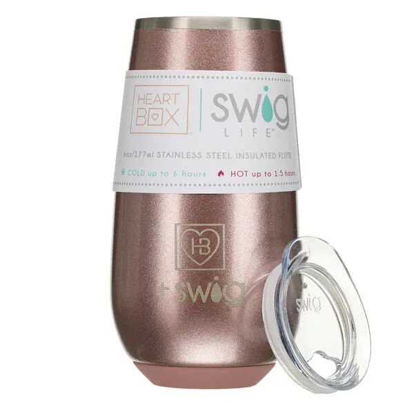 6 Oz. Heartbox X Swig Life Stemless Flute - Image 4