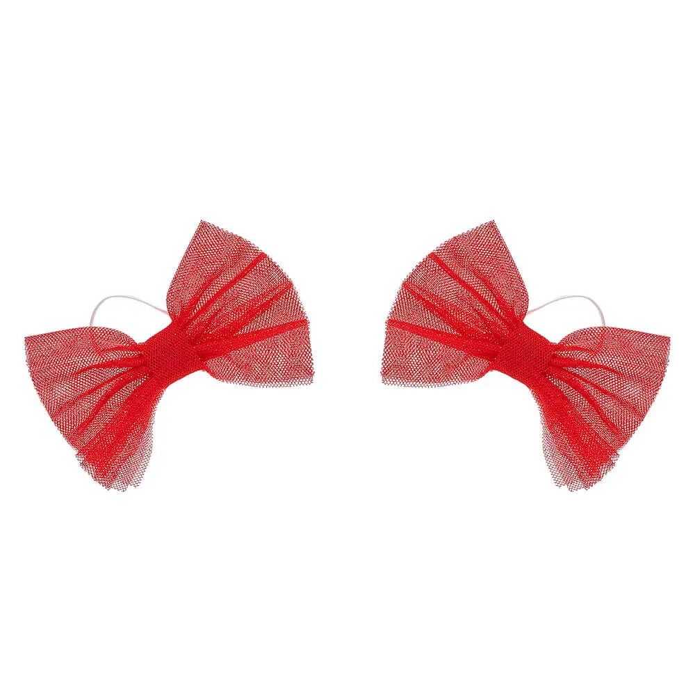 Red Sparkle Bows 2 Pc.