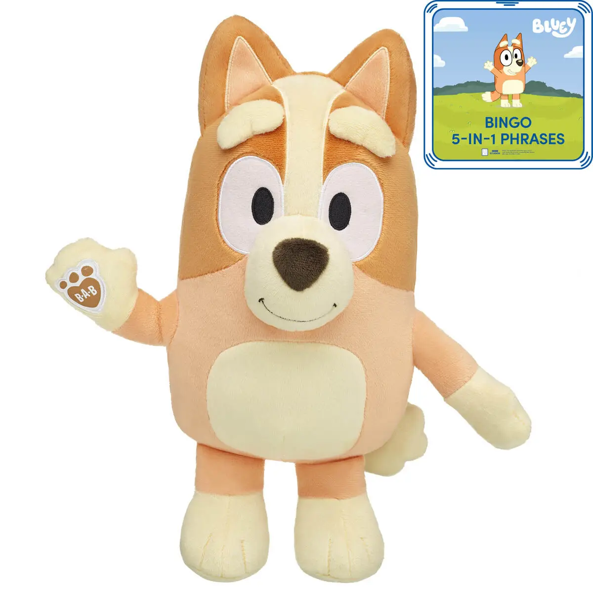 Bingo Plush Puppy With 5-In-1 Phrases