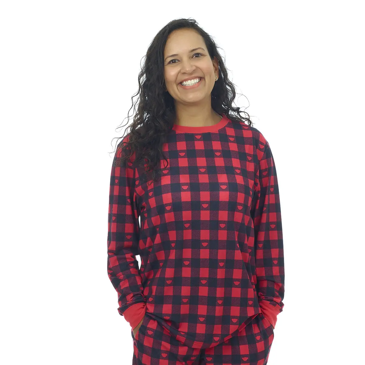 Build-A-Bear Pajama Shop Buffalo Check Top - Adult