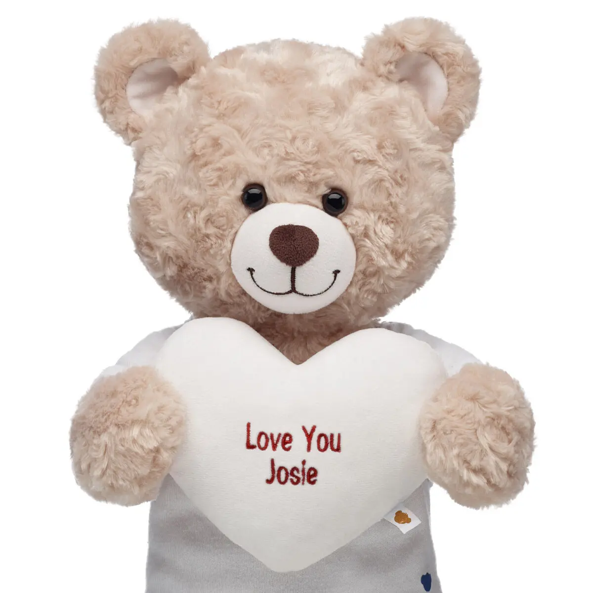 Personalized Embroidered Gifting White Heart Wristie - Image 2