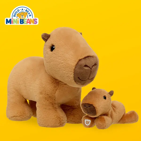 Capybara Stuffed Animal & Build-A-Bear Mini Beans Gift Set - Image 2