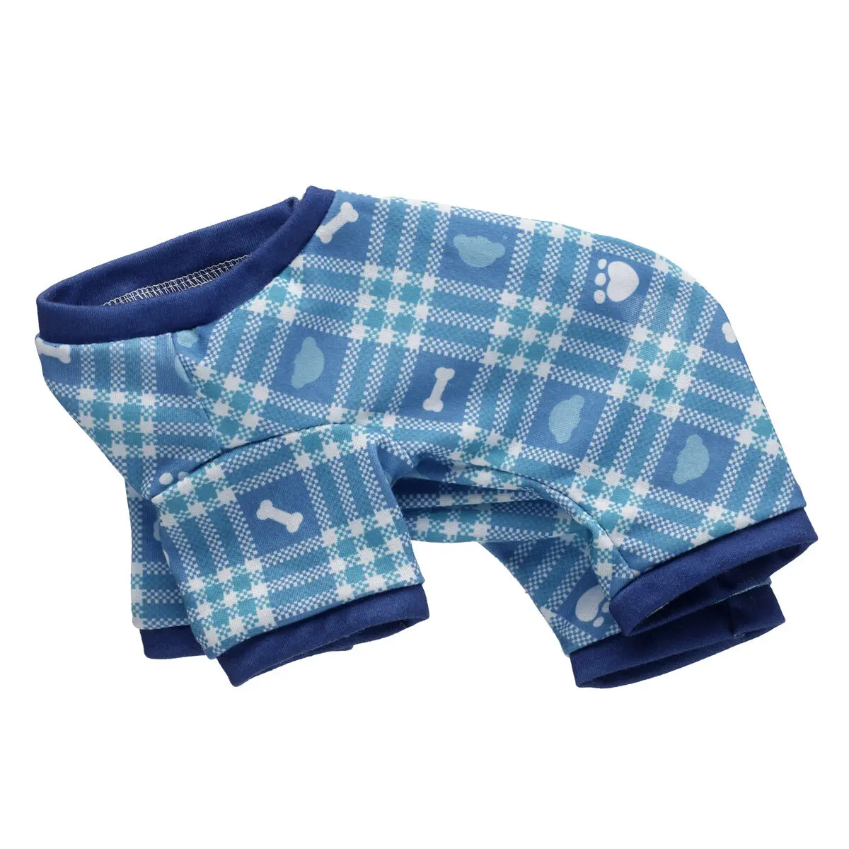 Promise Pets Blue Plaid Sleeper