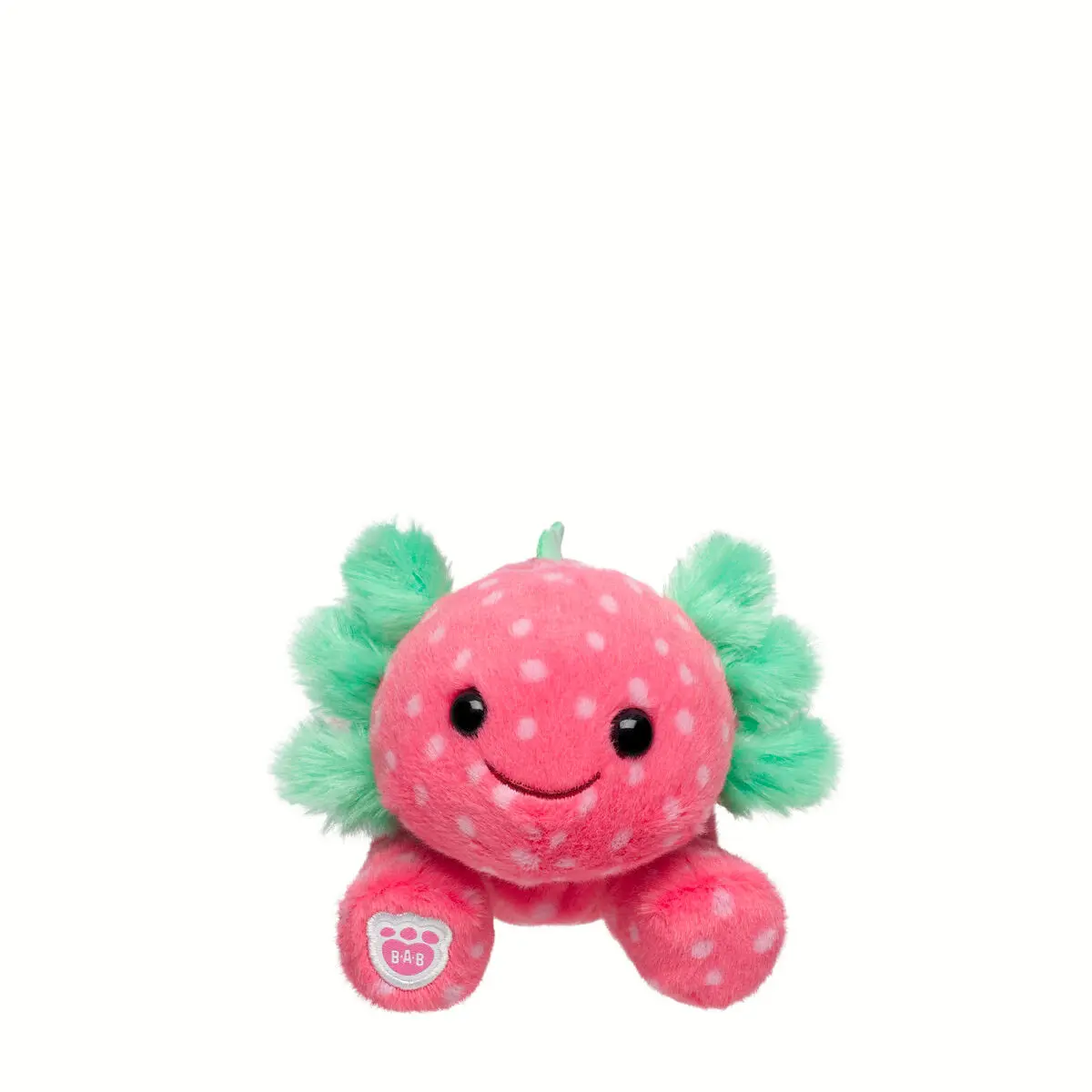 Build-A-Bear Mini Beans Strawberry Axolotl Stuffed Animal - Image 3