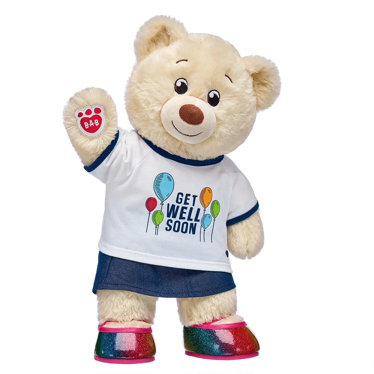 Lil' Cub Pudding Teddy Bear "Get Well Soon" Rainbow Gift Set