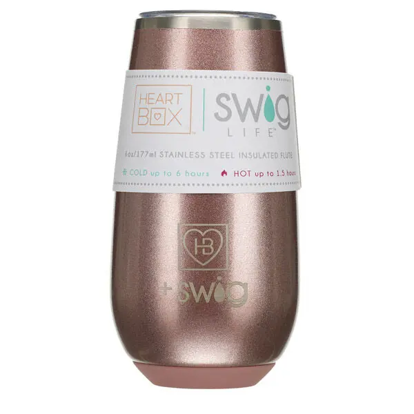 6 Oz. Heartbox X Swig Life Stemless Flute - Image 3