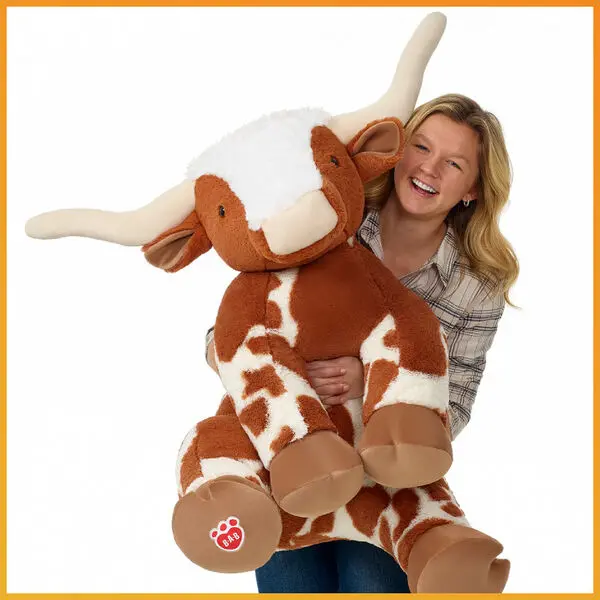 Giant Longhorn Cow Stuffed Animal - Image 3