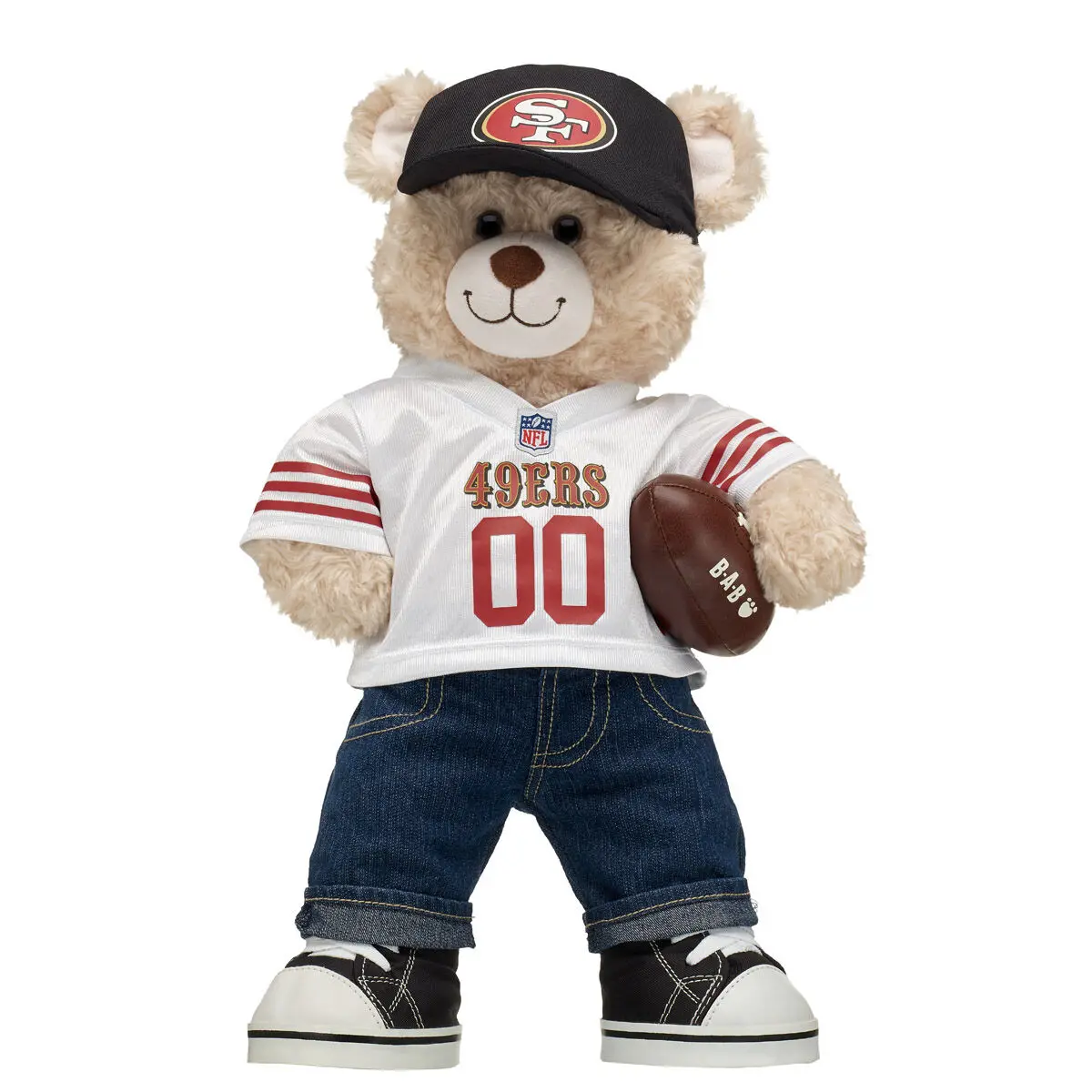 Happy Hugs Teddy Bear San Francisco 49Ers Football Gift Set