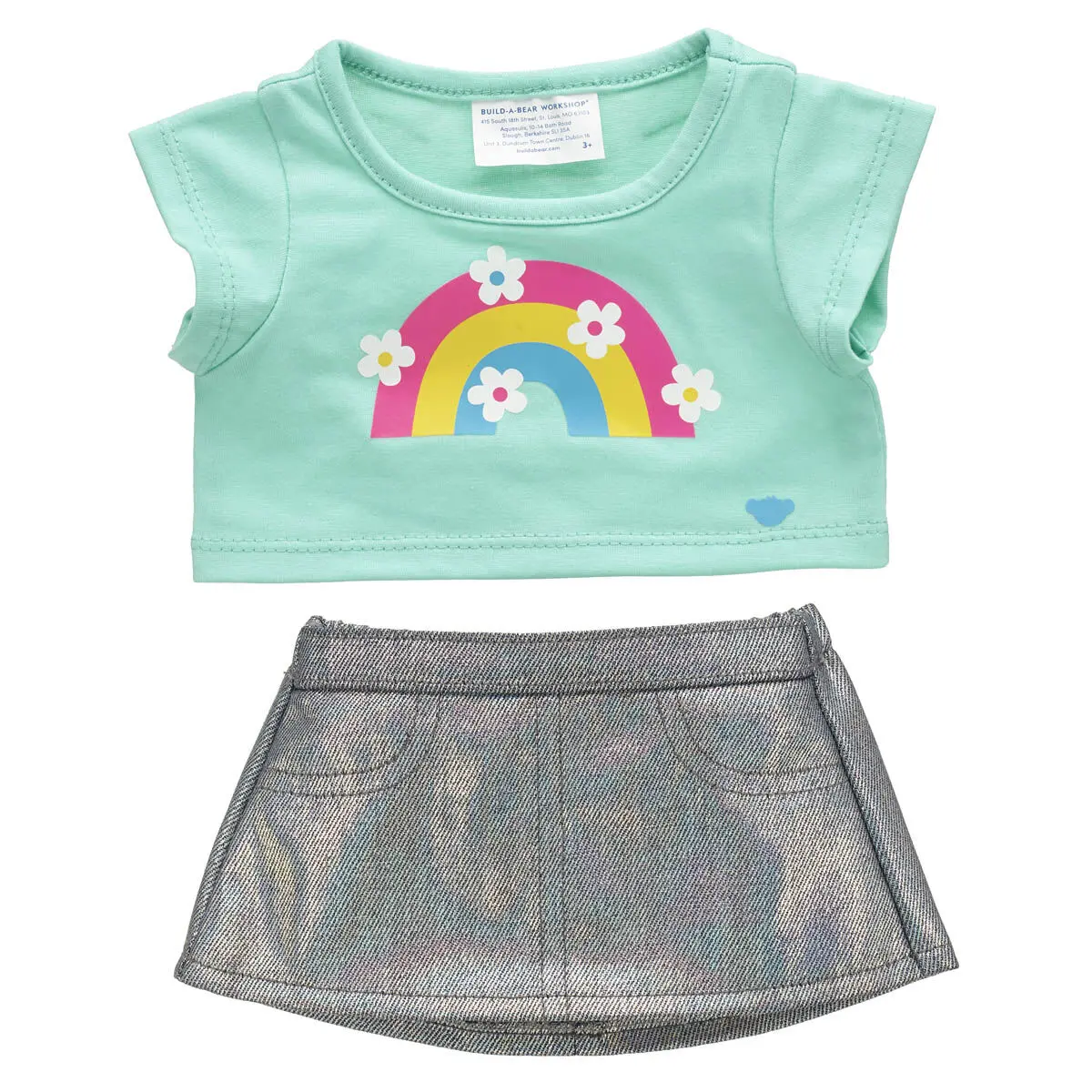 Kabu Rainbow Tee And Skirt Set