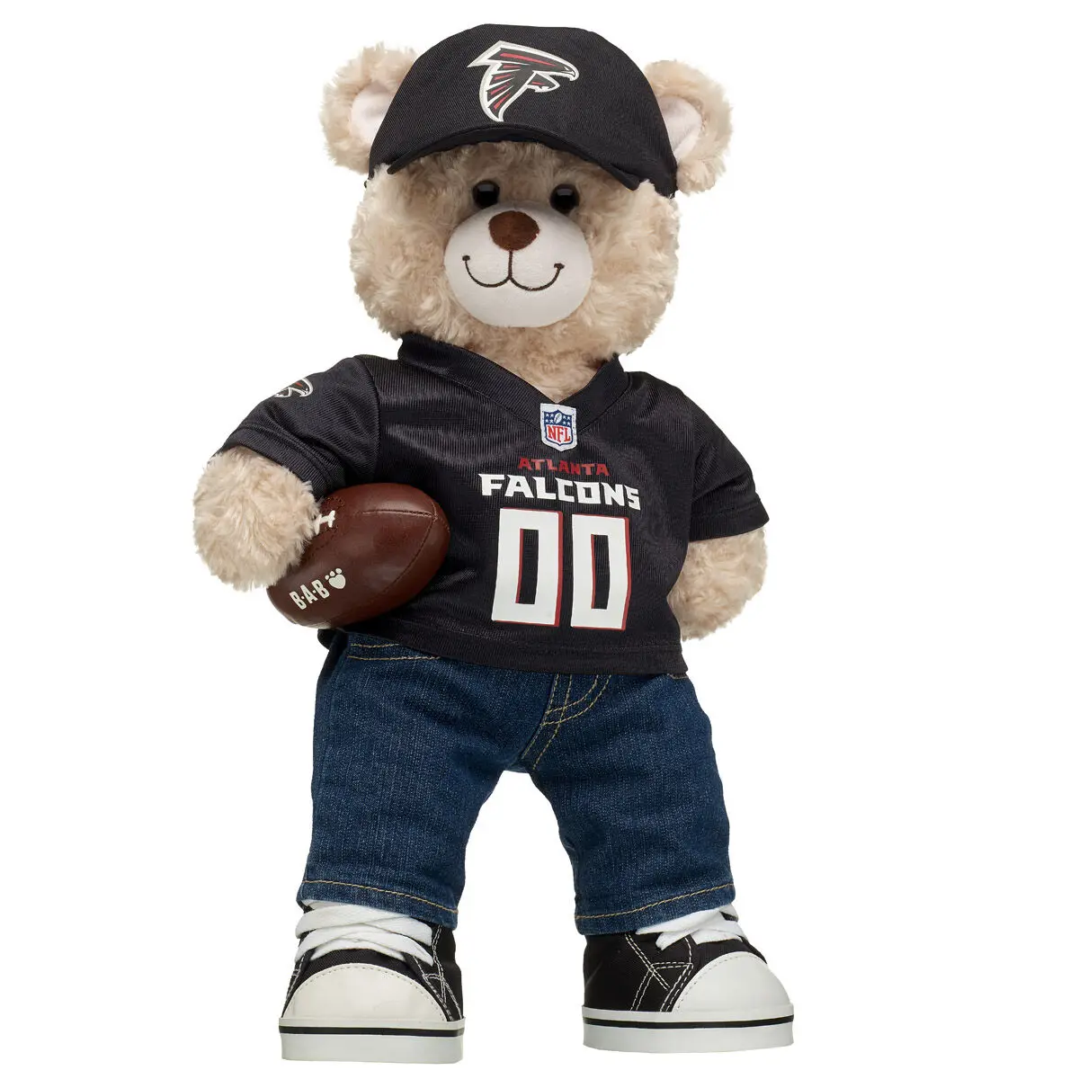 Happy Hugs Teddy Bear Atlanta Falcons Football Gift Set
