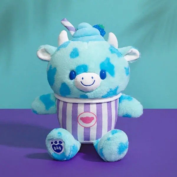 Blue Raspberry Cow Slushie Plushie - Image 2