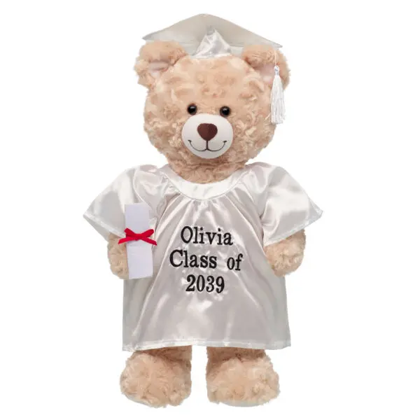 Personalized Embroidered White Graduation Set 4 Pc - Image 2