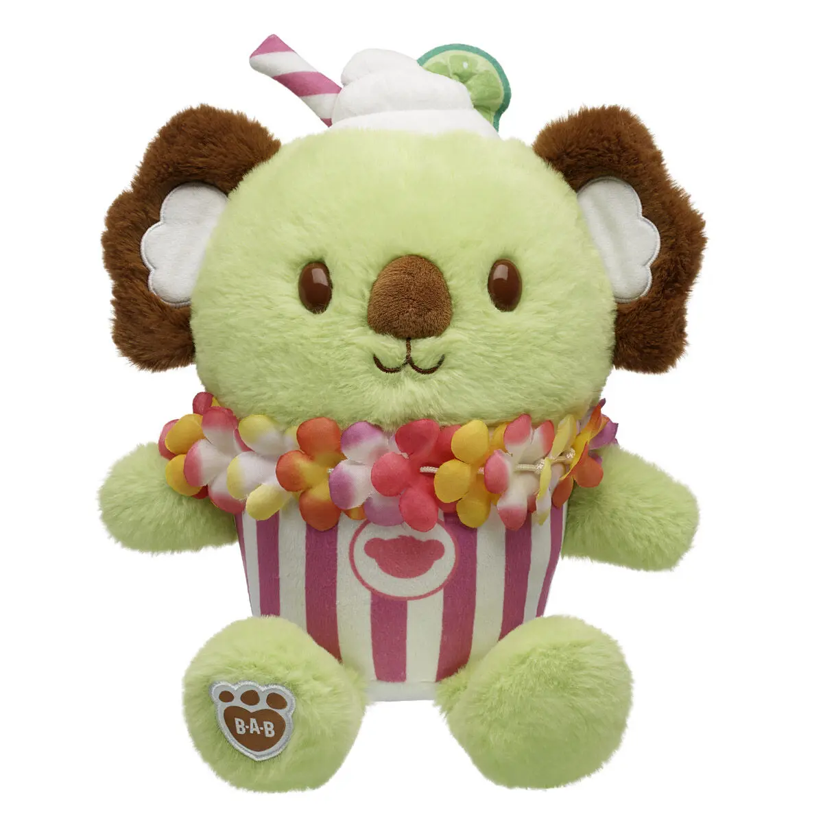 Coconut Lime Koala Slushie Plushie With Lei Necklace