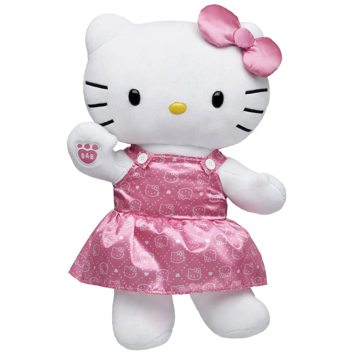 Sanrio Pink Bow Hello Kitty Plush With Pink Dress