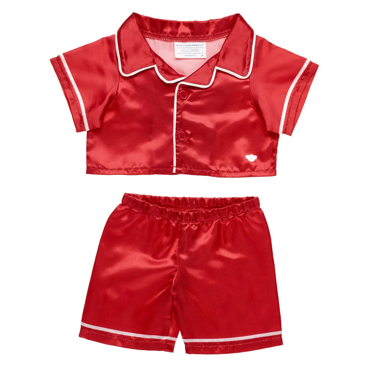 Red Satin Pjs Set