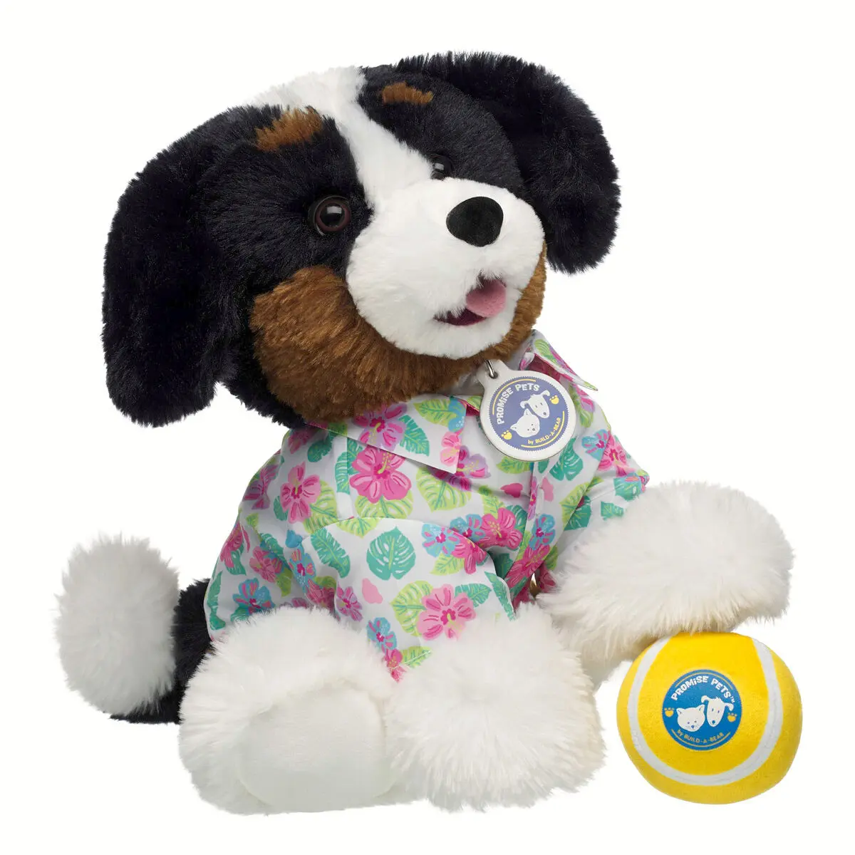 Promise Pets Bernese Mountain Dog Stuffed Animal Tennis Ball Gift Set