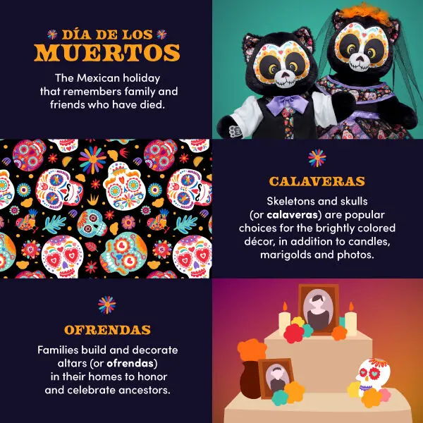 DíA De Los Muertos Cat Stuffed Animal - Image 2