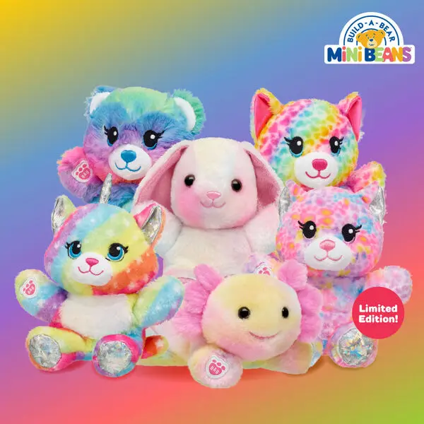 Build-A-Bear Mini Beans Rainbow Kittycorn Plush - Image 3