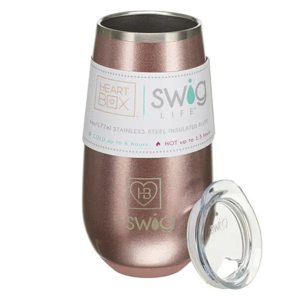 6 Oz. Heartbox X Swig Life Stemless Flute - Image 2