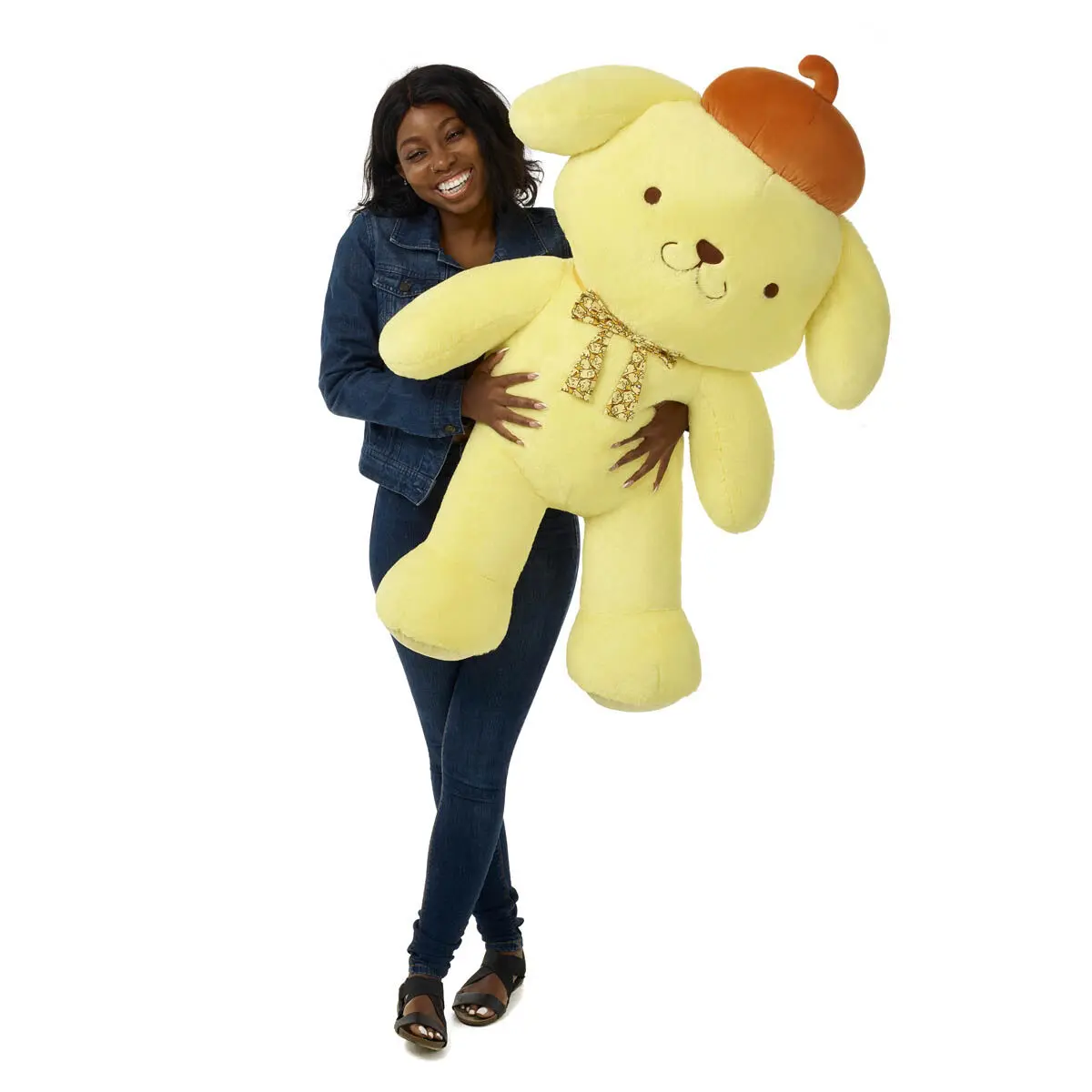 Sanrio Hello Kitty And Friends Giant Pompompurin Plush With Gifting Bow - Image 3
