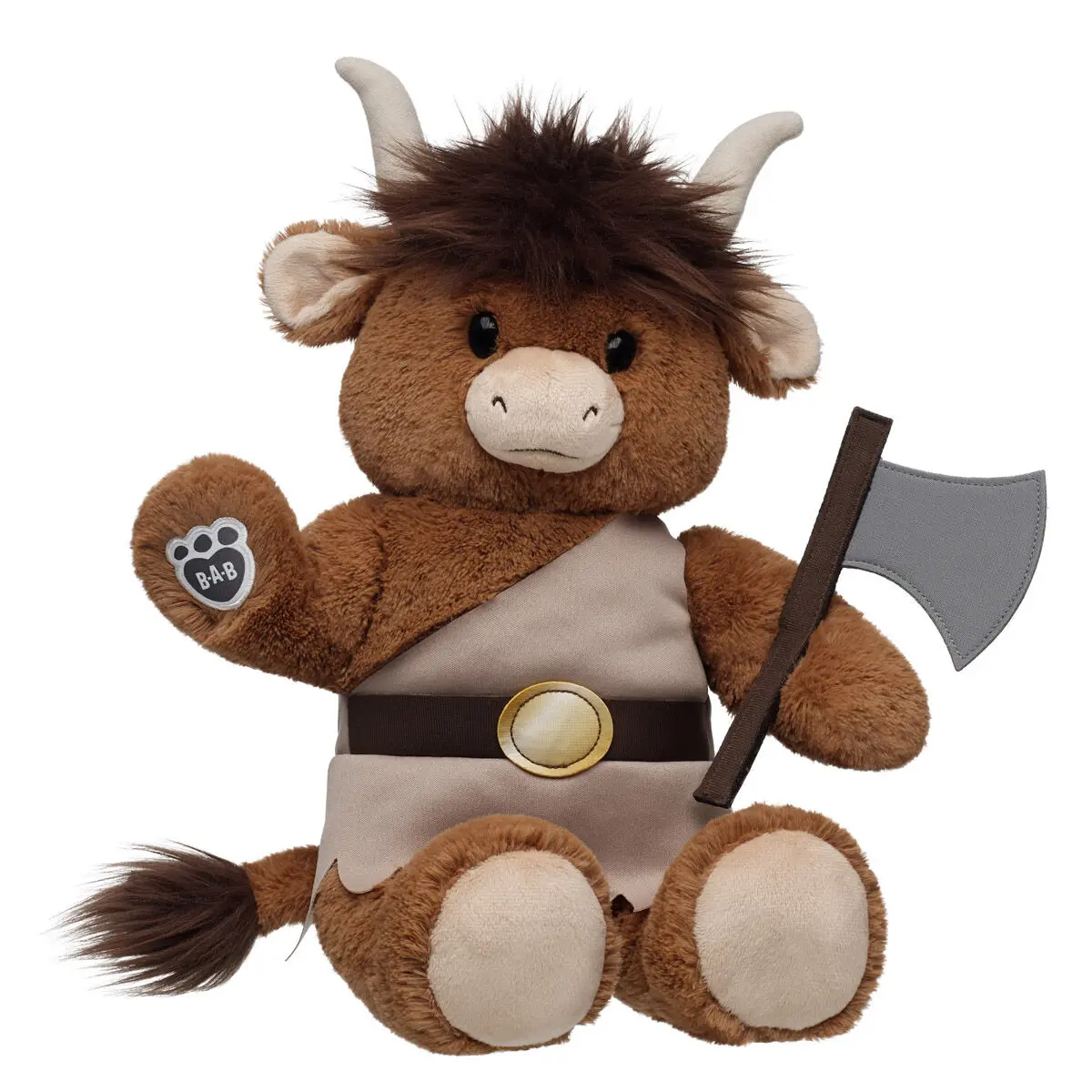 Minotaur Plush With Warrior Outfit & Axe