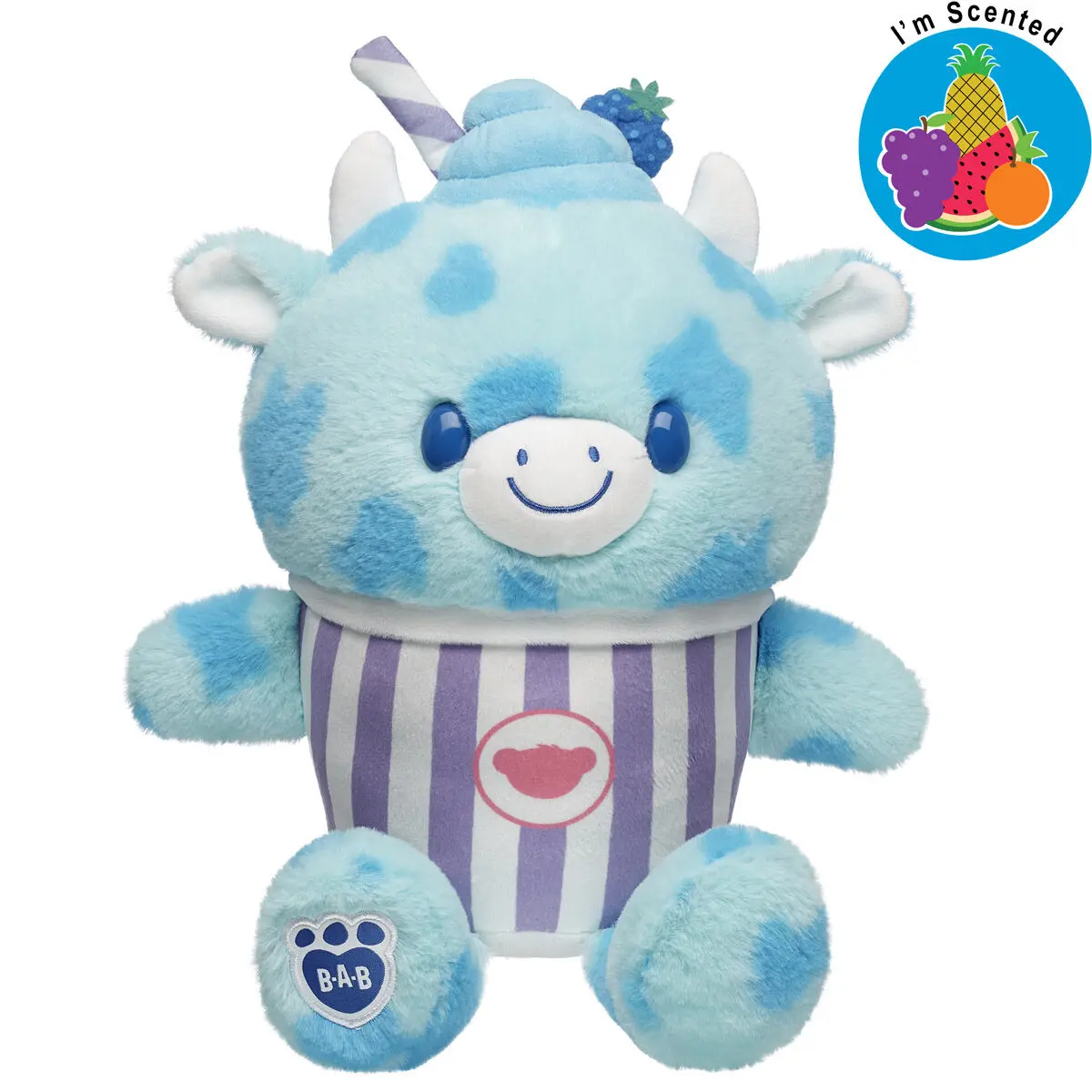 Blue Raspberry Cow Slushie Plushie Scented Gift Set
