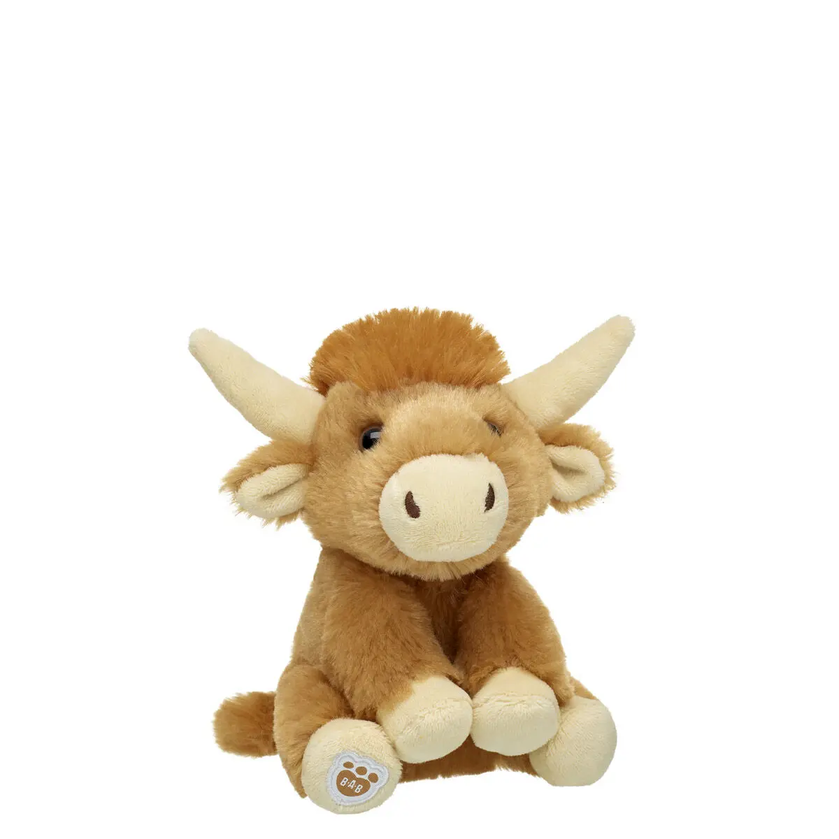 Build-A-Bear Mini Beans Shaggy Highland Cow Stuffed Animal