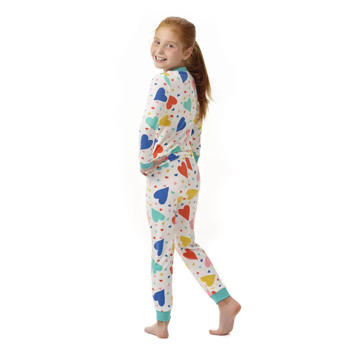 Build-A-Bear Pajama Shop Colorful Hearts Pj Top - Toddler And Youth - Image 4