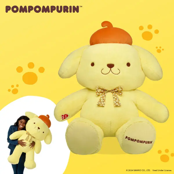 Sanrio Hello Kitty And Friends Giant Pompompurin Plush With Gifting Bow - Image 4