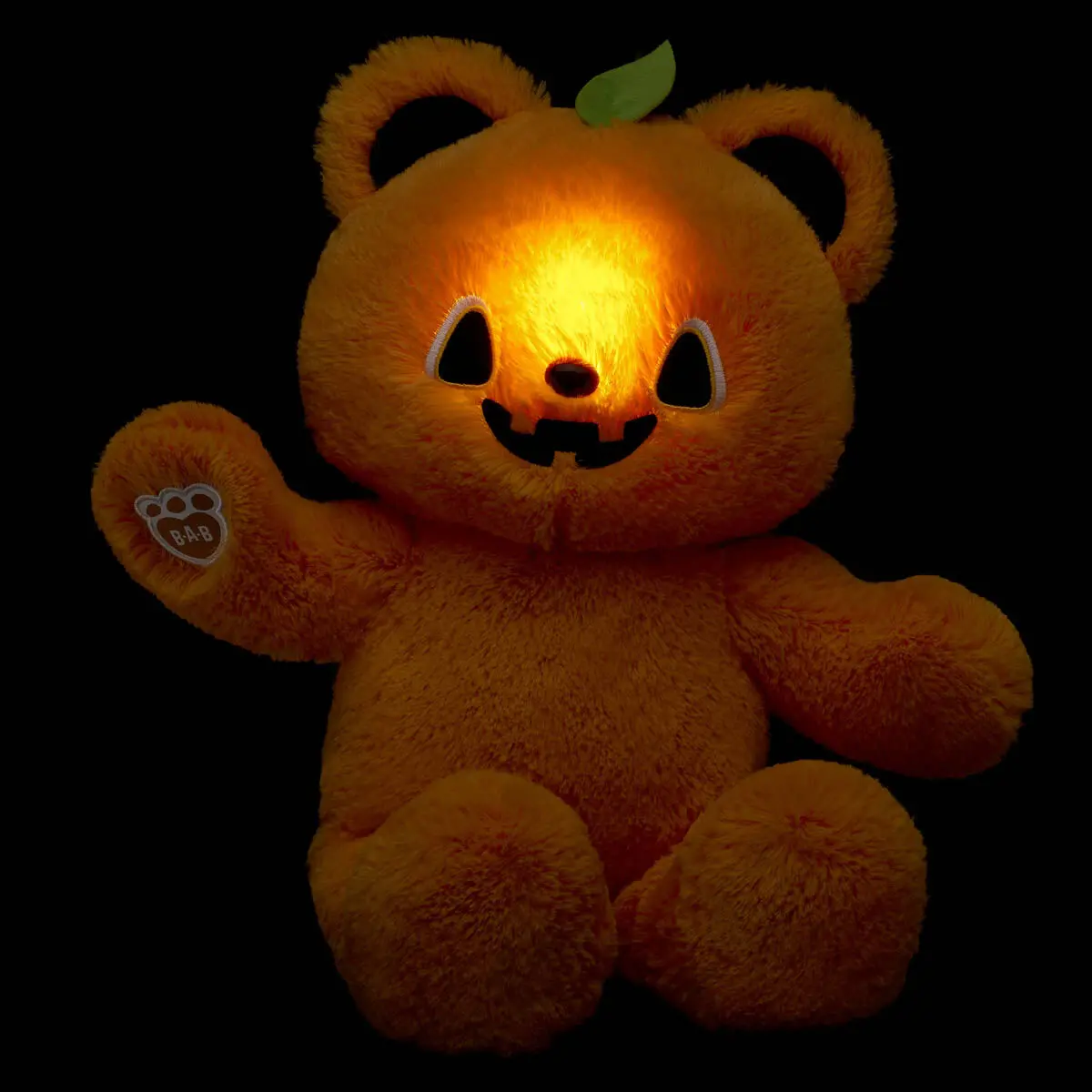 Light-Up Pumpkin Glow Teddy Bear - Image 2