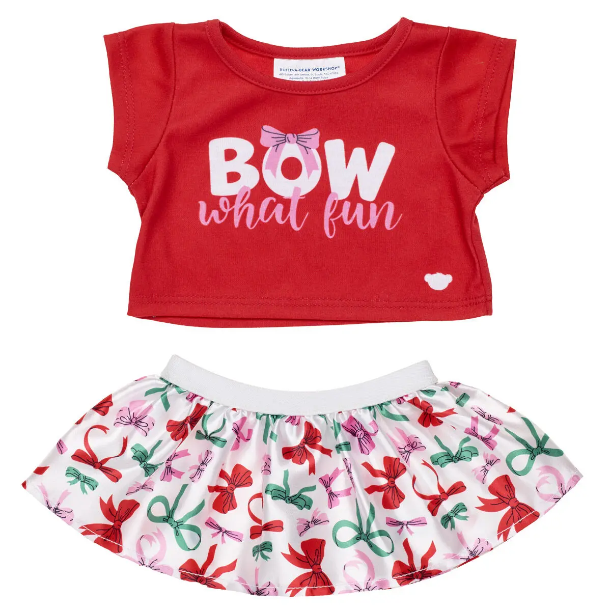 Bow What Fun Skirt And T-Shirt Outfit